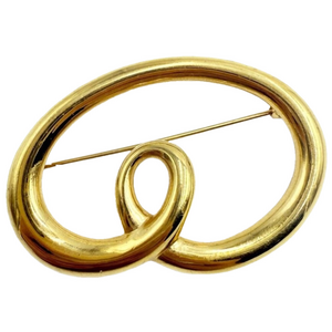 Vintage MONET brooch signed gold-tone Women’s jewelry | j37